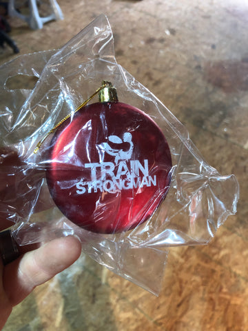 Train Strongman Christmas Ornament